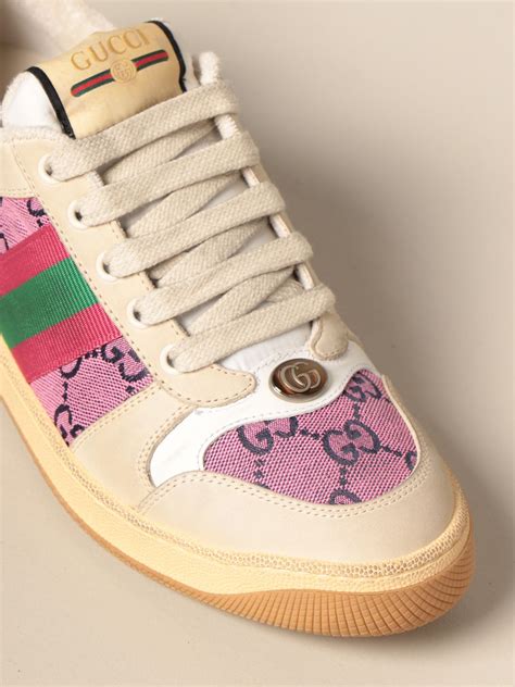 gucci sneaker damen pink|pink gucci sneakers for sale.